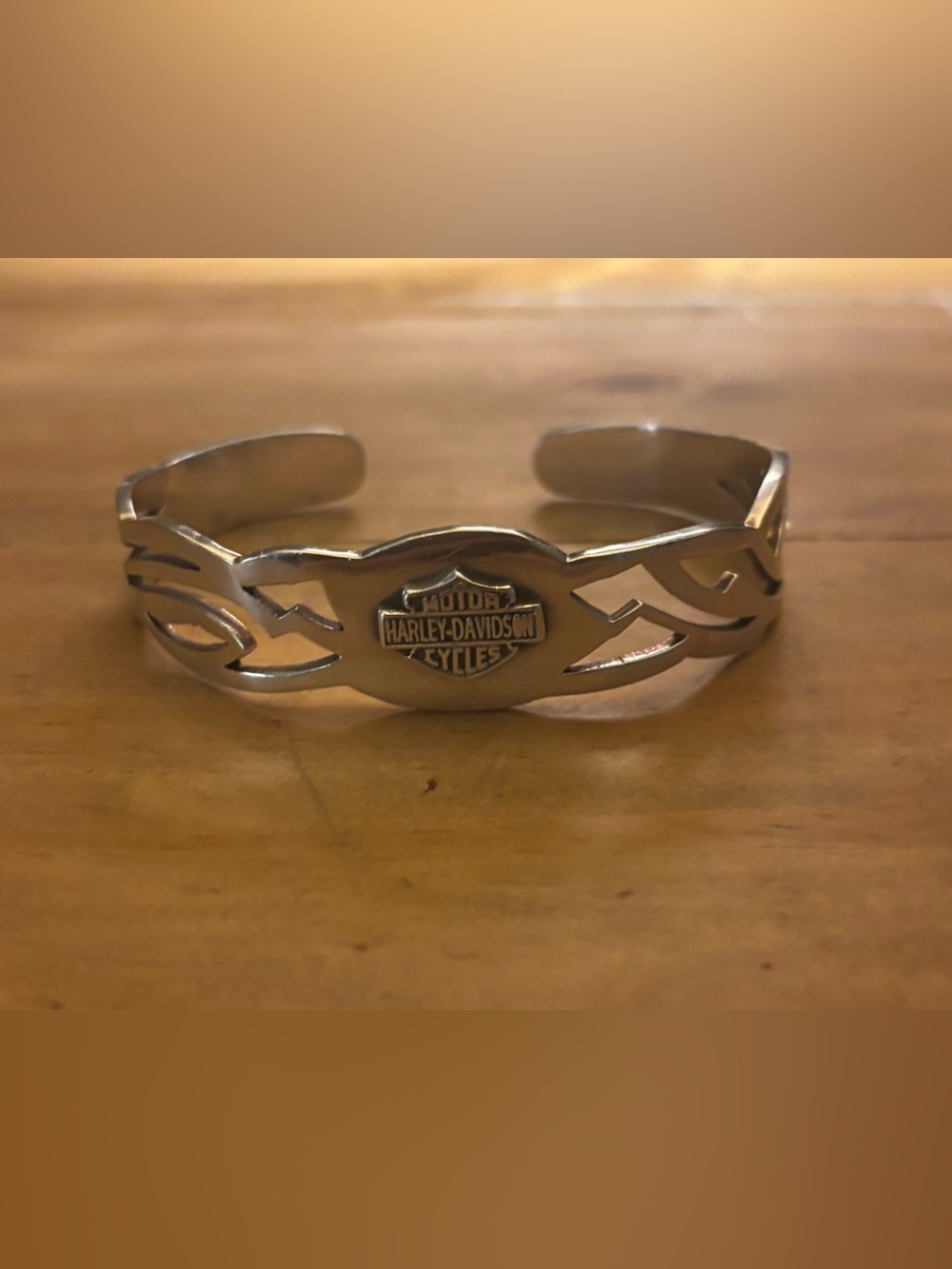 Harley-Davidson Sterling Silver Cuff Bracelet.
